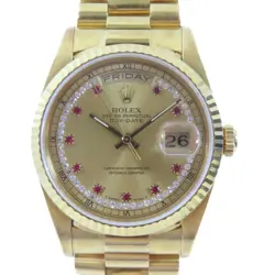 ROLEX DAY DATE AUTOMATIC WATCH 18K YELLOW GOLD