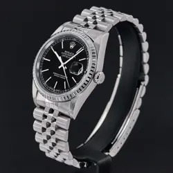 Rolex Datejust 36 1999 1y warranty Fullset ref. 16220 Steel Black dial Serviced