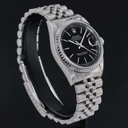 Rolex Datejust 36 1999 1y warranty Fullset ref. 16220 Steel Black dial Serviced