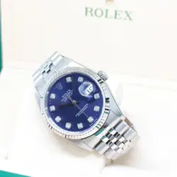 ROLEX 36MM BLUE DIAMONDS DATEJUST REF: 16234 (P SERIES)