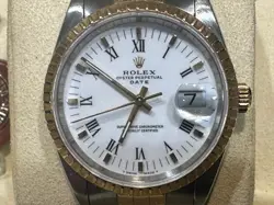 STEEL W/WHITE BEZEL