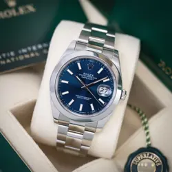 ROLEX DATEJUST 126300 BLUE DIAL 2023 FULL SET