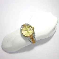 Auth ROLEX Datejust 16233G X497564 Gold Men's Wrist Watch