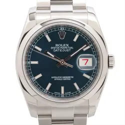 ROLEX DATEJUST 116200 SS AT BLUE-FACE