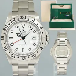 2007 MINT PAPERS ROLEX EXPLORER II 16570 POLAR WHITE DIAL 40MM DATE WATCH BOX