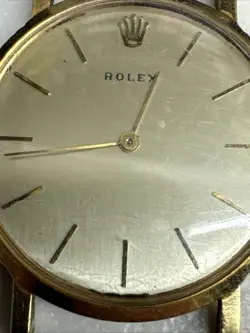 rolex cellini 18k gold watch mens 1960s Rare !! 18kt Gold 9577 Head Only Rare !!