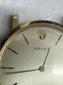 rolex cellini 18k gold watch mens 1960s Rare !! 18kt Gold 9577 Head Only Rare !!