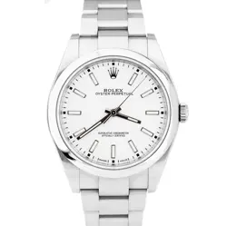 39MM WHITE STAINLESS