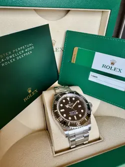 2017 ROLEX SEA-DWELLER 4000 40MM CERAMIC BEZEL STEEL WATCH 116600 BOX PAPERS