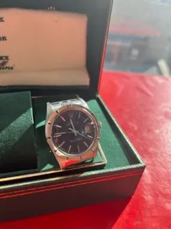 Mens Rolex Date Stainless Steel Watch Blue Dial - 15010 (Orginal Owner)