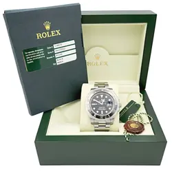 WATCH W/BLACK DIAL