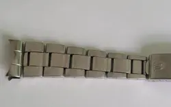 Rolex genuine 1970's 19 mm folded 7835/357 steel bracelet  Swiss ,PLEASE READ!!