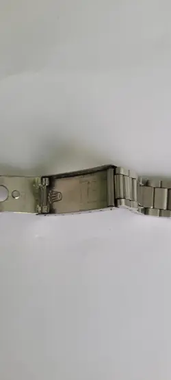 Rolex genuine 1970's 19 mm folded 7835/357 steel bracelet  Swiss ,PLEASE READ!!