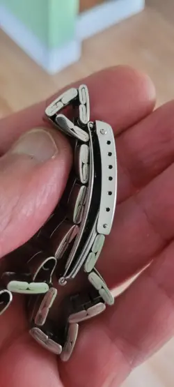 Rolex genuine 1970's 19 mm folded 7835/357 steel bracelet  Swiss ,PLEASE READ!!