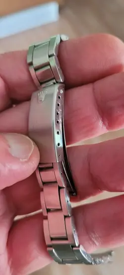Rolex genuine 1970's 19 mm folded 7835/357 steel bracelet  Swiss ,PLEASE READ!!