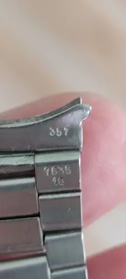 Rolex genuine 1970's 19 mm folded 7835/357 steel bracelet  Swiss ,PLEASE READ!!