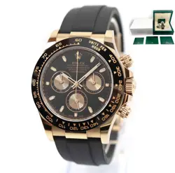 2023 ROLEX DAYTONA 116515LN 40MM 18K ROSE GOLD BLACK DIAL OYSTERFLEX BOX PAPERS
