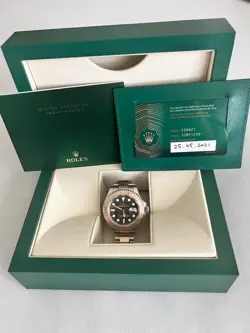 ROLEX YACHT-MASTER 126621 PINK AND SILVER OYSTER BRACELET WITH PINK BEZEL