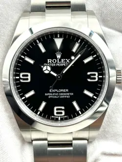 ROLEX EXPLORER I 39MM MKII DIAL 214270 BOX & PAPERS 2018