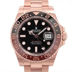 ROLEX GMT MASTER II 126715CHNR PG AT BLACK DIAL 1 EXTRA LINK