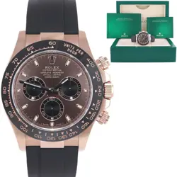 NEW 2022 ROLEX DAYTONA CERAMIC 116515LN ROSE GOLD CHOCOLATE STICK OYSTERFLEX