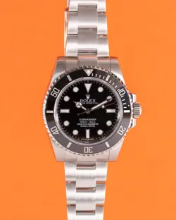 ROLEX SUBMARINER NO-DATE 40MM 114060 BLACK CERAMIC 2015