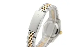 Rolex Ladies Datejust 69173 18K Gold & SS 2-Tone Diamond Ruby Red Vignette Watch