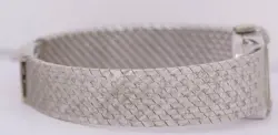 1970 Ladies Rolex Precision Cocktail 18K White Gold 16mm Diamond Watch 3170