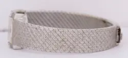 1970 Ladies Rolex Precision Cocktail 18K White Gold 16mm Diamond Watch 3170