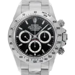 ROLEX DAYTONA 16520 BLACK A NUMBER UNUSED MENS