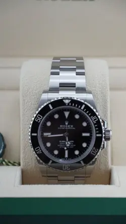 2024 NEW PAPERS ROLEX SUBMARINER 41MM BLACK CERAMIC 124060LN NO DATE