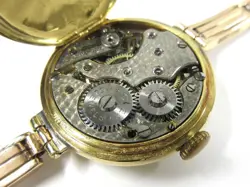 [N MINT] ROLEX    1910s Antique W D 18CT Silver Arabian Women s Hand wound Wat
