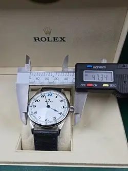 Rolex Marriage Watch w/ Custom, Dial & Case & factory bubbleback movement W/box