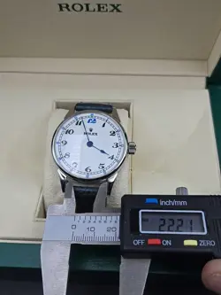Rolex Marriage Watch w/ Custom, Dial & Case & factory bubbleback movement W/box