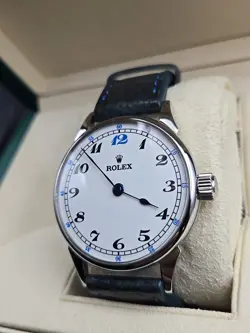 Rolex Marriage Watch w/ Custom, Dial & Case & factory bubbleback movement W/box