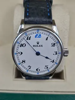 Rolex Marriage Watch w/ Custom, Dial & Case & factory bubbleback movement W/box