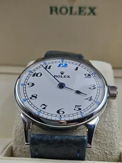 Rolex Marriage Watch w/ Custom, Dial & Case & factory bubbleback movement W/box
