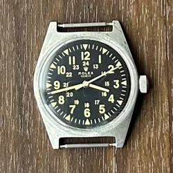 ROLEX Military Antique Watch Vietnam War Engraved Limited Operation Confirmed