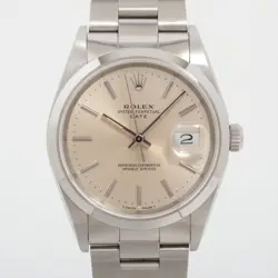 ROLEX OYSTER PERPETUAL 15200 SS AT SILVER-FACE 1 EXTRA LINK
