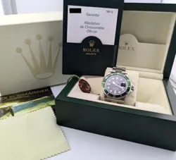 Rolex 16610LV Submariner Date Kermit 40mm 2006 Z Serial Box & Papers