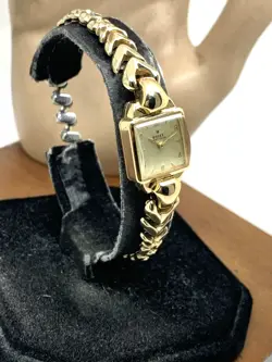 Rolex Women's Watch 8135 Vintage Cocktail 18k Gold Case Swiss Manual Wind Petite