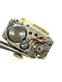 Rolex Women's Watch 8135 Vintage Cocktail 18k Gold Case Swiss Manual Wind Petite