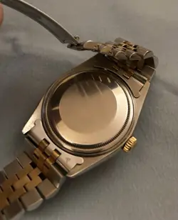ROLEX DATEJUST 16013 18K YG TWO TONE JUBILEE CHAMPAGNE DIAL 36MM