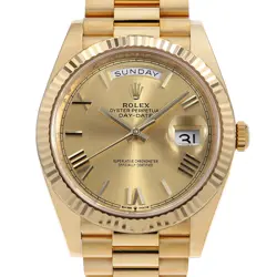 ROLEX DAY DATE 40 228238 CHAMPAGNE GOLD RANDOM NUMBER SECOND HAND MENS
