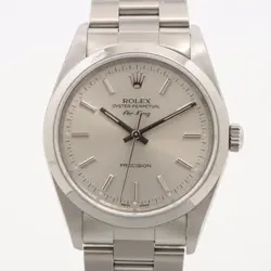 ROLEX AIR-KING 14000 SS AT SILVER-FACE