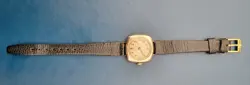 Rolex W&D Antique Vintage Watch Rare 9ct Gold Cushion 26mm case working,