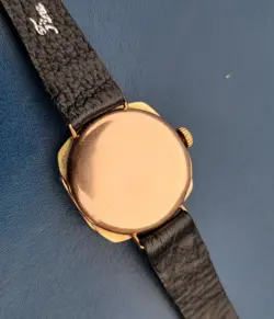 Rolex W&D Antique Vintage Watch Rare 9ct Gold Cushion 26mm case working,