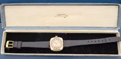 Rolex W&D Antique Vintage Watch Rare 9ct Gold Cushion 26mm case working,