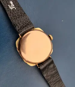 Rolex W&D Antique Vintage Watch Rare 9ct Gold Cushion 26mm case working,