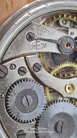 Vintage WWII Rolex British Military Swiss Made Original 15 Rubies Pocket Watch